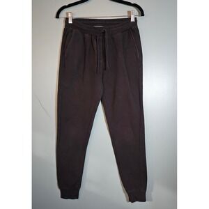 Roots Black Salt & Pepper Jogger Sweatpants XS Cotton Blend Fleece